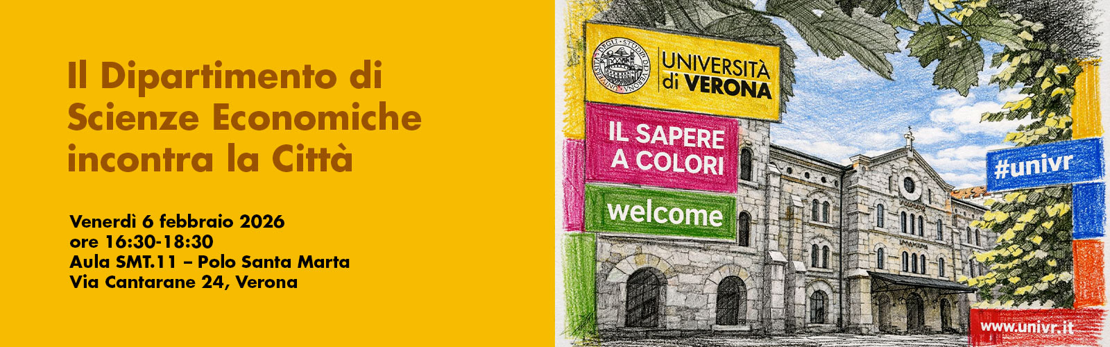 Il Dipartimento di Scienze Economiche incontra la città - Verona