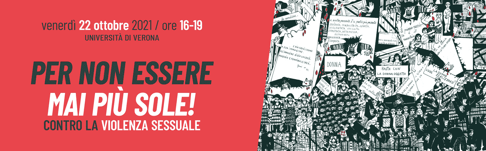 Per non esser mai più sole! Contro la violenza sessuale