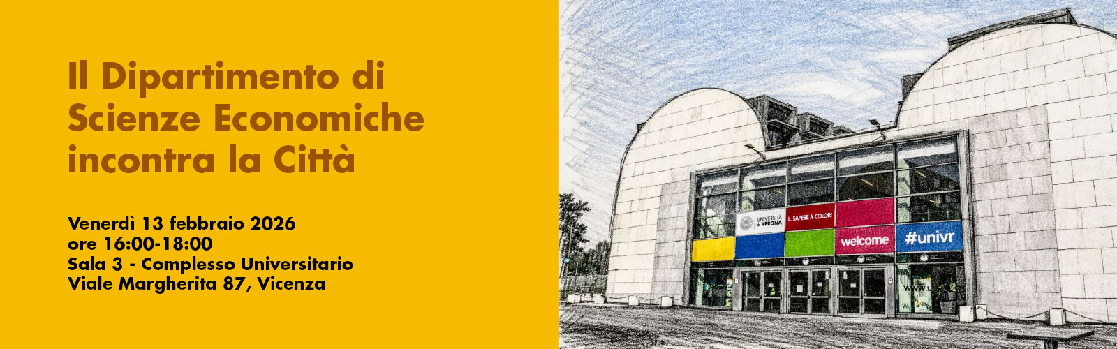 Il Dipartimento di Scienze Economiche incontra la città di Vicenza