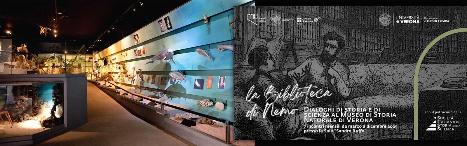 La Biblioteca di Nemo. Dialoghi di storia e di scienza al Museo di Storia Naturale di Verona