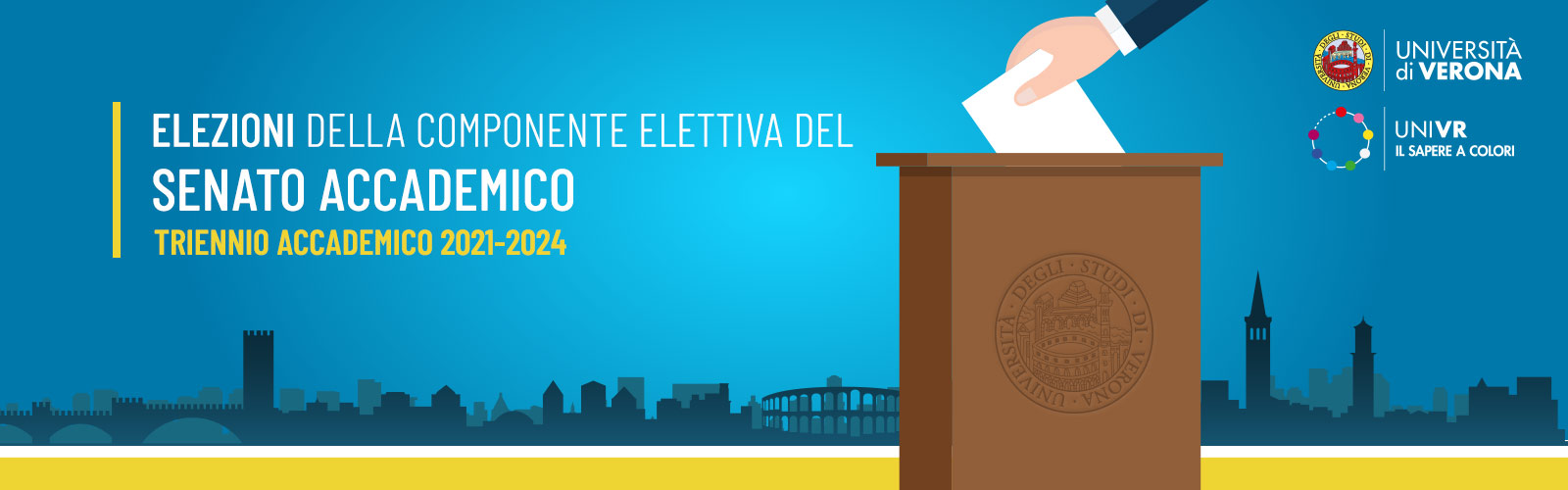 Elezioni della componente elettiva del Senato Accademico per il triennio accademico  2021/2024
