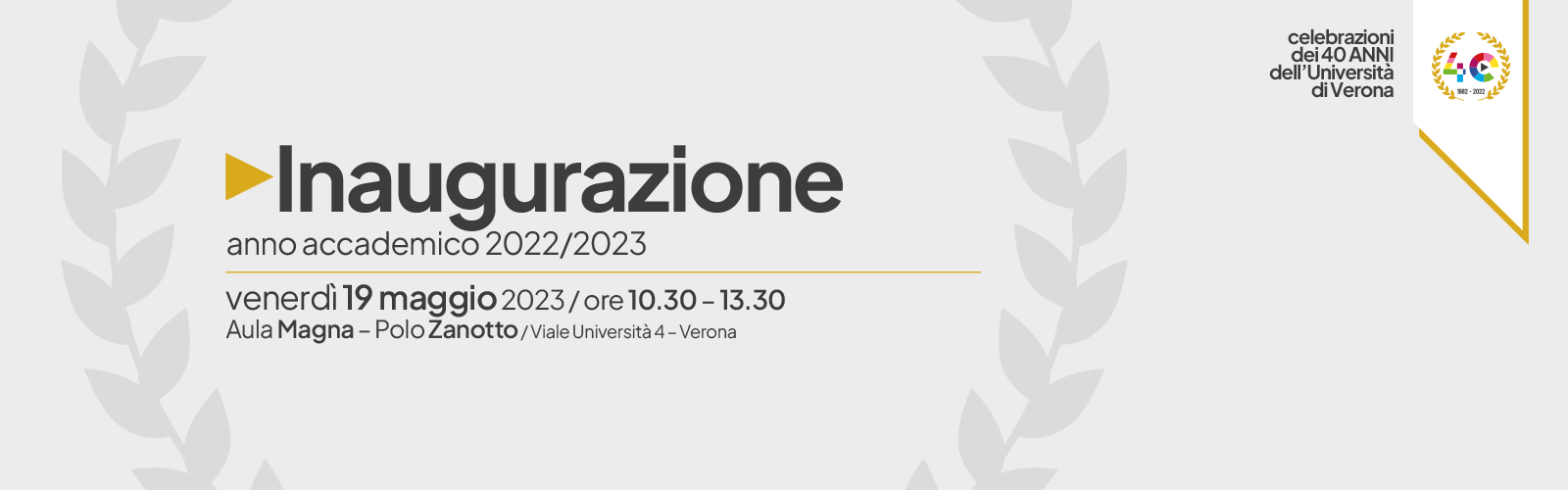 Inaugurazione Anno Accademico 2022-2023