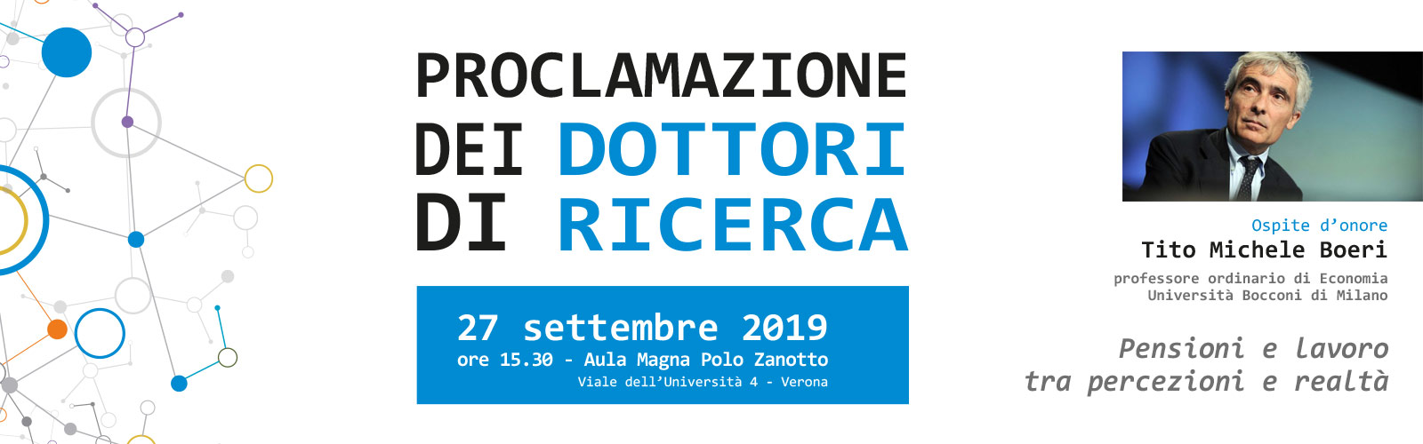 Cerimonia di proclamazione dei Dottori di Ricerca 2019