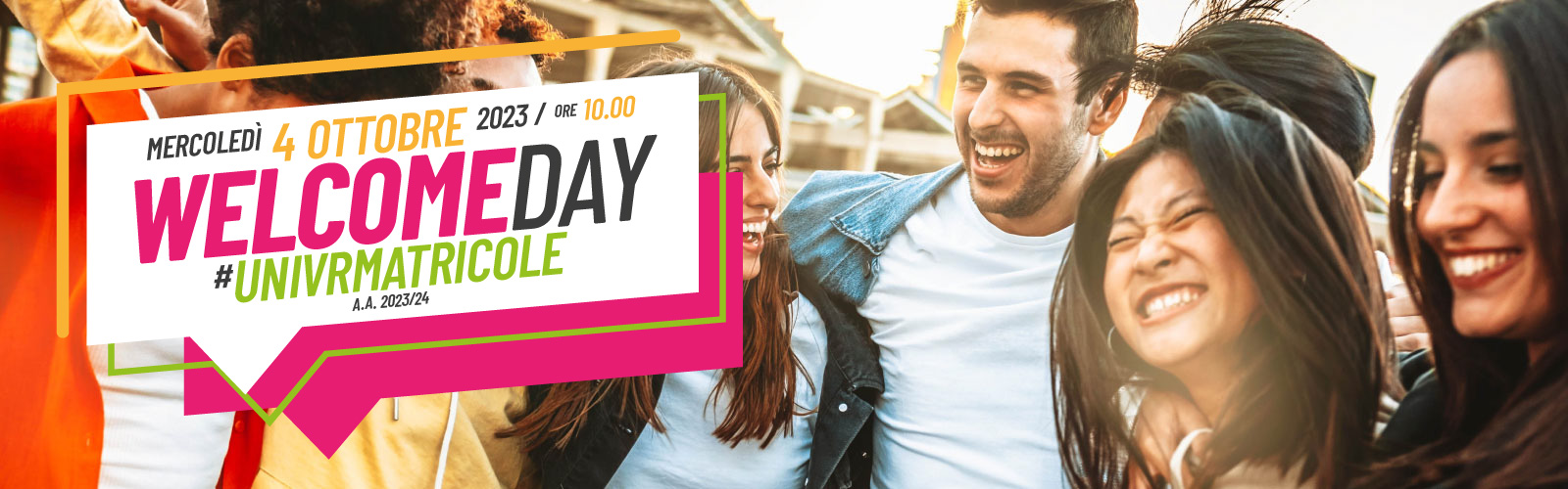 Welcome #univrmatricole 2023